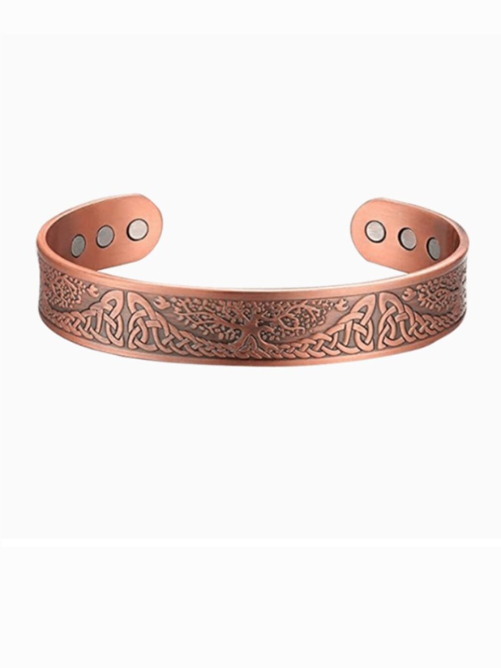 Intelligent Living Copper Magnetic Therapy Bracelet - Tree Of Life